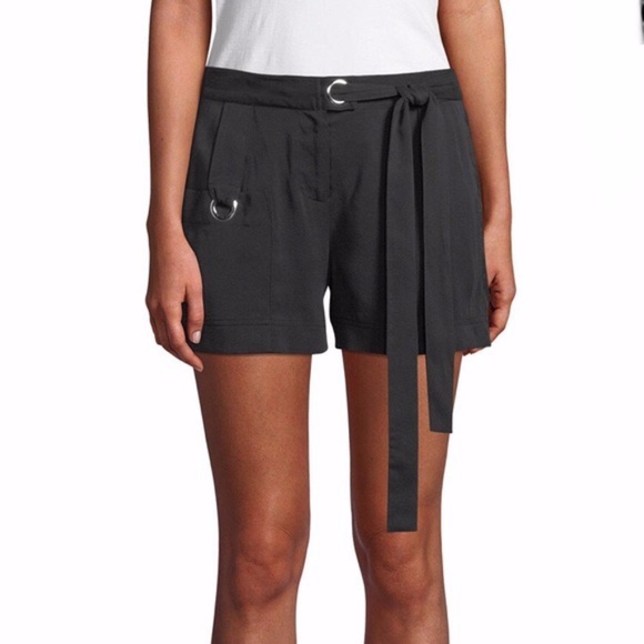 Laundry By Shelli Segal Pants - NWT Laundry by Shelli Segal Black Tie Waist Shorts